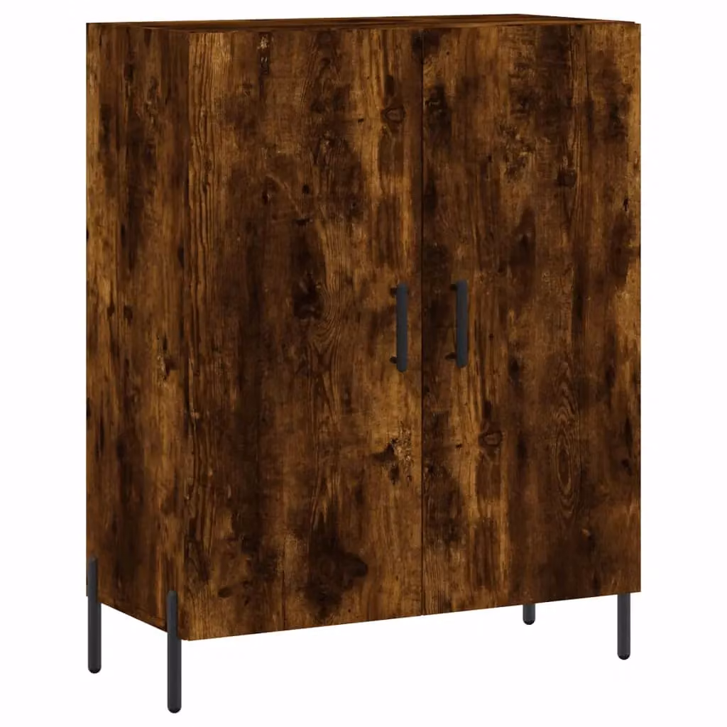 Berkfield Home Smoked Oak Sideboard in Brown, W/D/H: 69.5 x 34 x 90 cm – 2