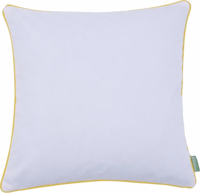 Gardenista Yellow and White Square Garden Scatter Cushion, W/D/H: 60 x 60 x 60 cm