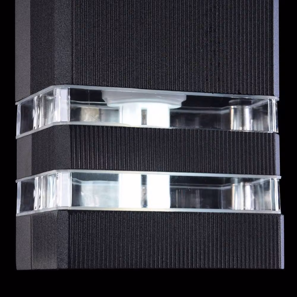 Netlighting Unter Den Linden Black 2-Light Wall Lamp with IP54 Rating and E27 Socket – 4