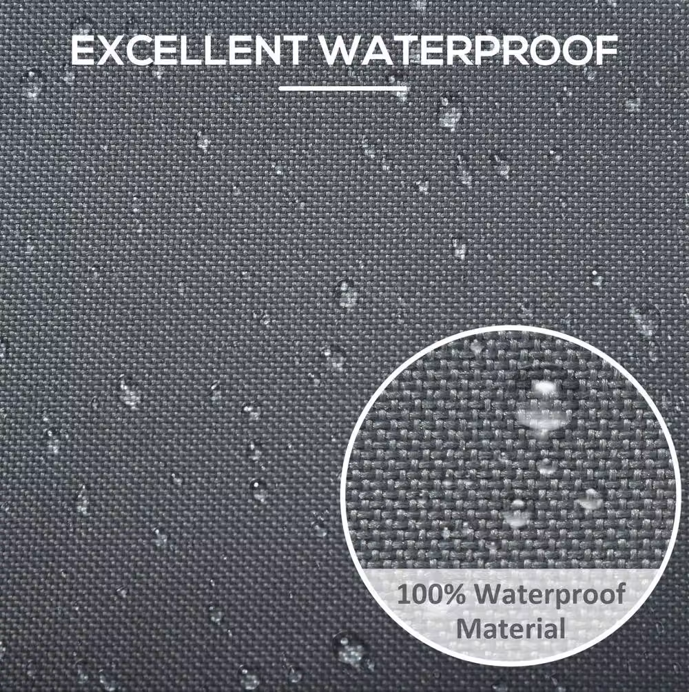 STILVORA Grey Water-Repellent Polyester Sofa Garden Furniture Cover, 190.5 cm – 4