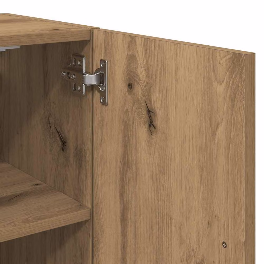 Berkfield Home Artisan Oak Wall Cabinet in Brown, W/D/H: 60 x 31 x 60 cm – 4