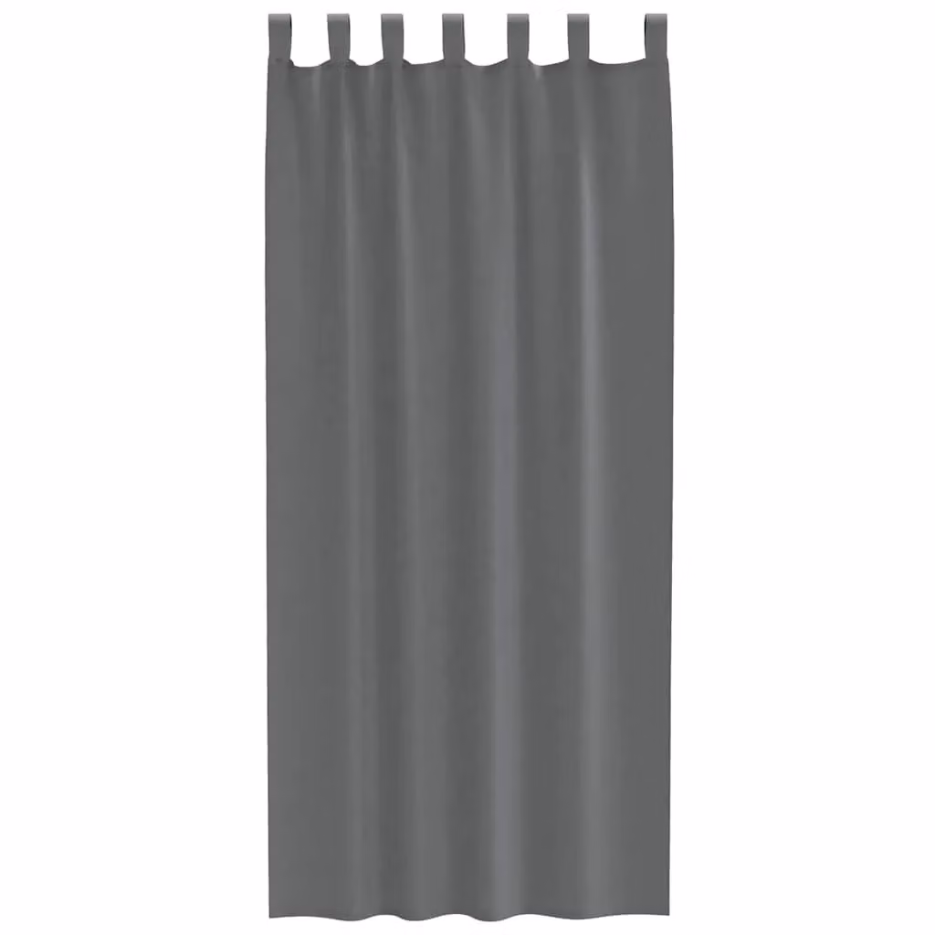 Berkfield Home Voile Curtains with Loops, 2 Pack, Grey, W: 140 cm, H: 245 cm – 3