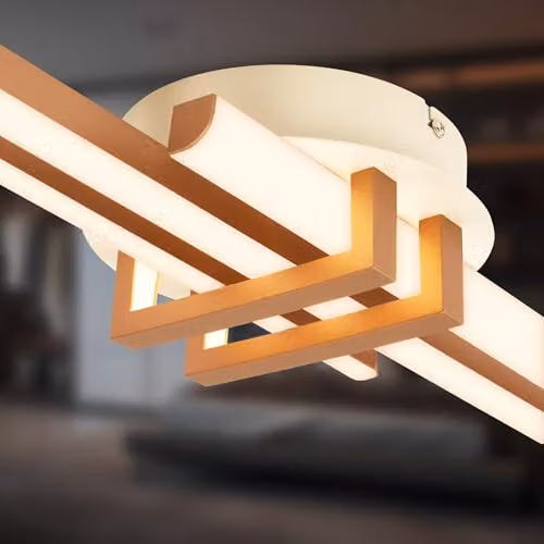 Briloner LED Ceiling Light, Warm White, Copper, W/D/H: 78.5 x 16 x 7.5 cm – 5