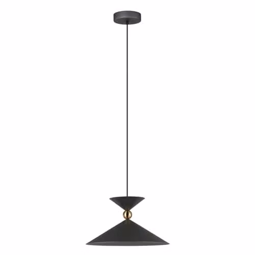 Netlighting Quelto Modern Grey Metal Dome Pendant Ceiling Light E27
