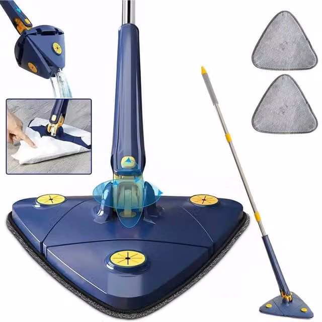 PAWNORA Adjustable Cleaning Mop in Blue – 1