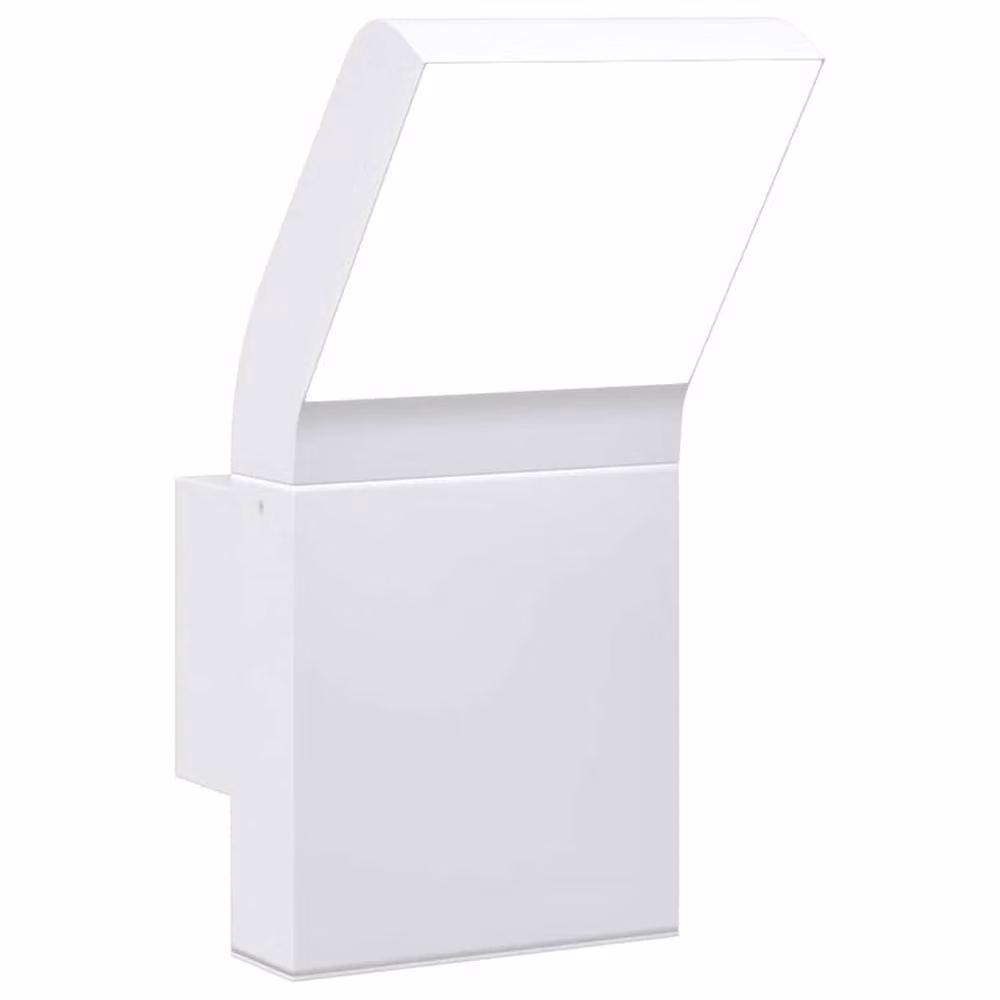 Berkfield Home Modern Outdoor LED Wall Light in White Die-cast Aluminium – 2