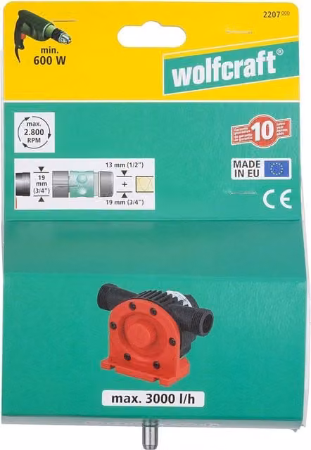 Wolfcraft Pump with Red Plastic Casing