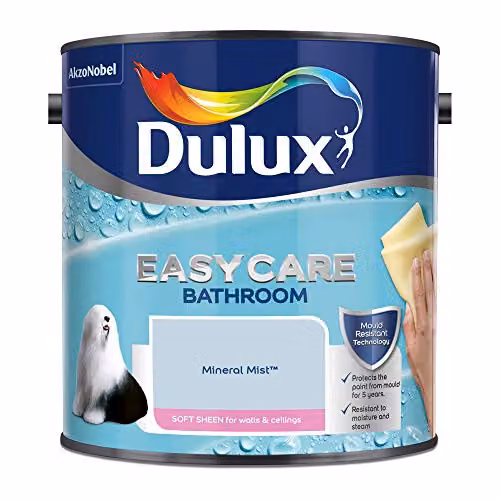 Dulux Mould Resistant Satin Gloss Water Based Paint in Blue, 2.5 l – 2