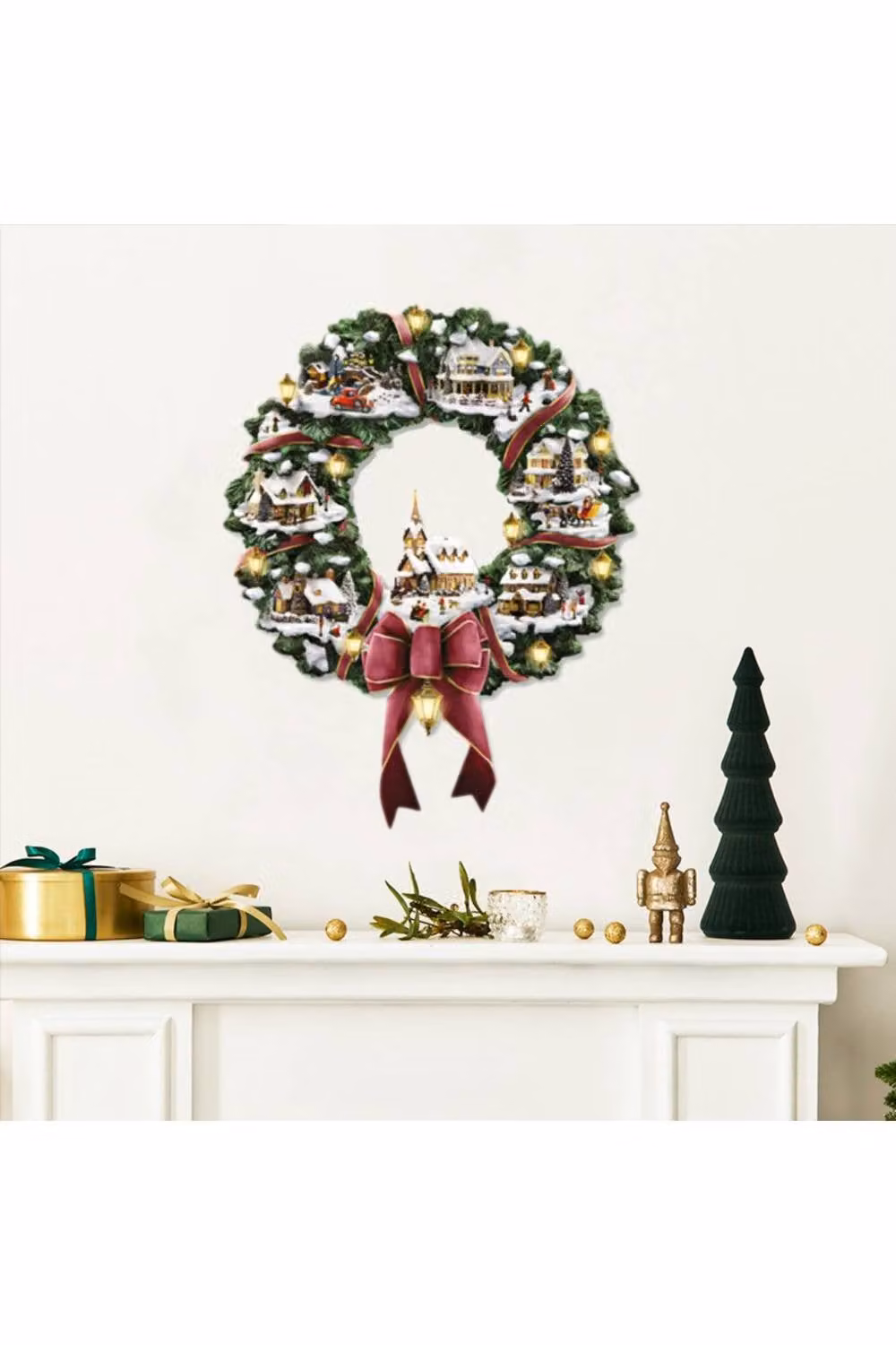 KDMD Christmas Window Sticker PVC Snowman and Santa Wall Art Decal in Green and Multicolour – 2