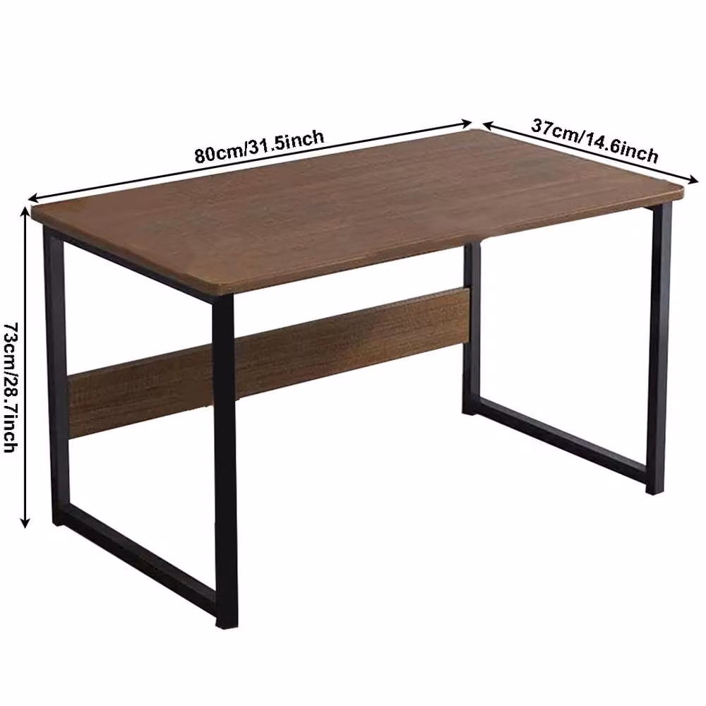 FORGEVIO Computer Desk in Brown for Home Office and Study – 2