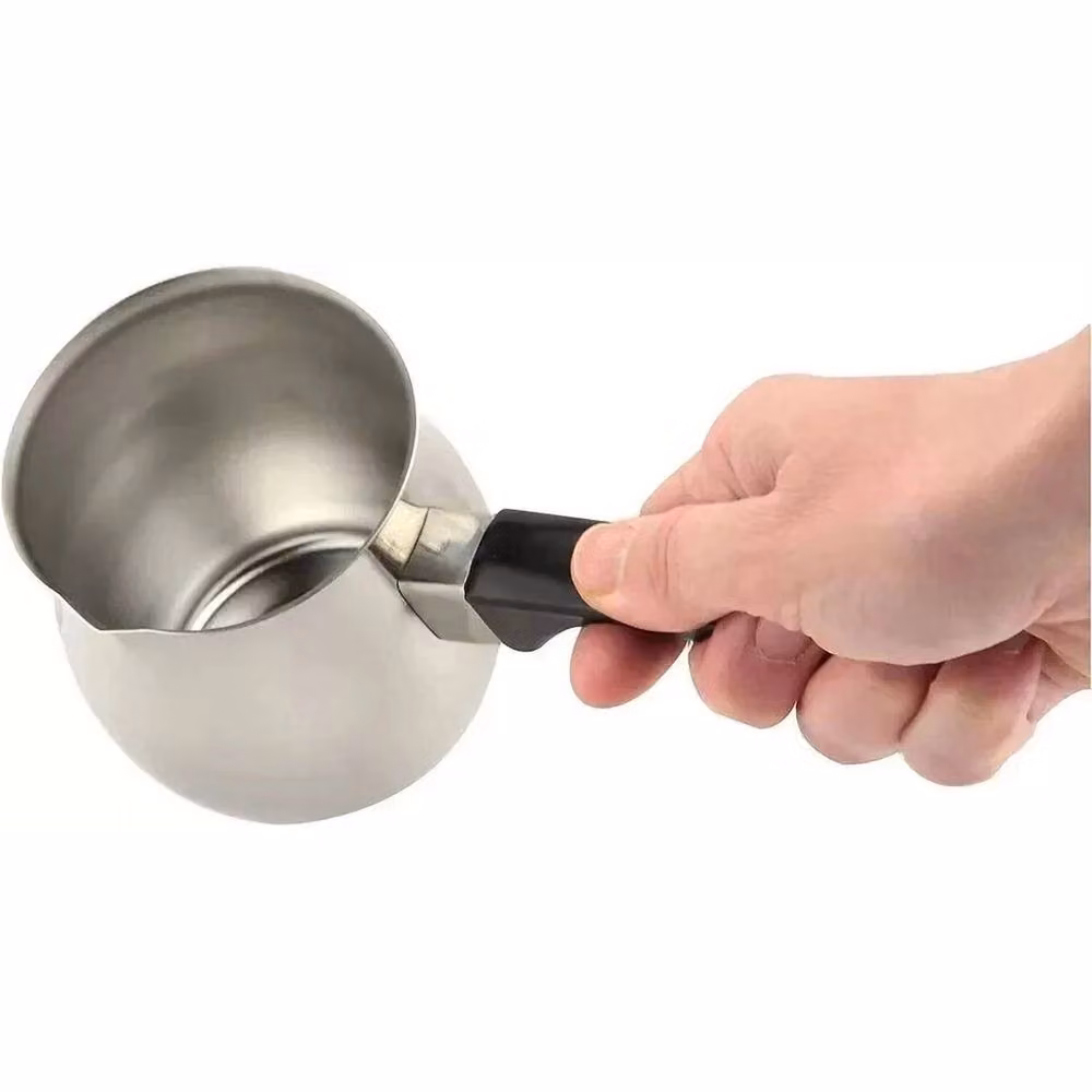 VOGREX 400ml Stainless Steel Turkish Coffee Warmer Pan in Silver – 2