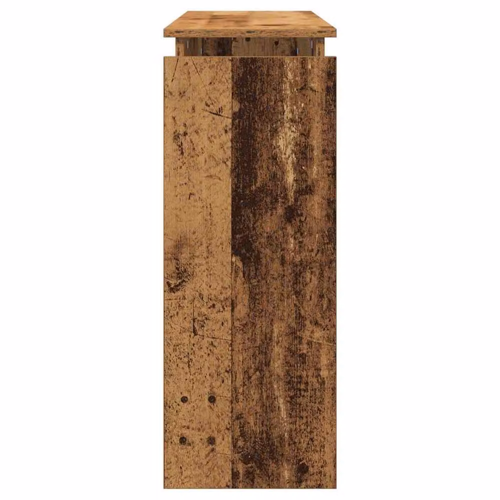 Berkfield Home Rustic Old Wood Console Table in Brown, W/D/H: 80 x 30 x 102 cm – 4