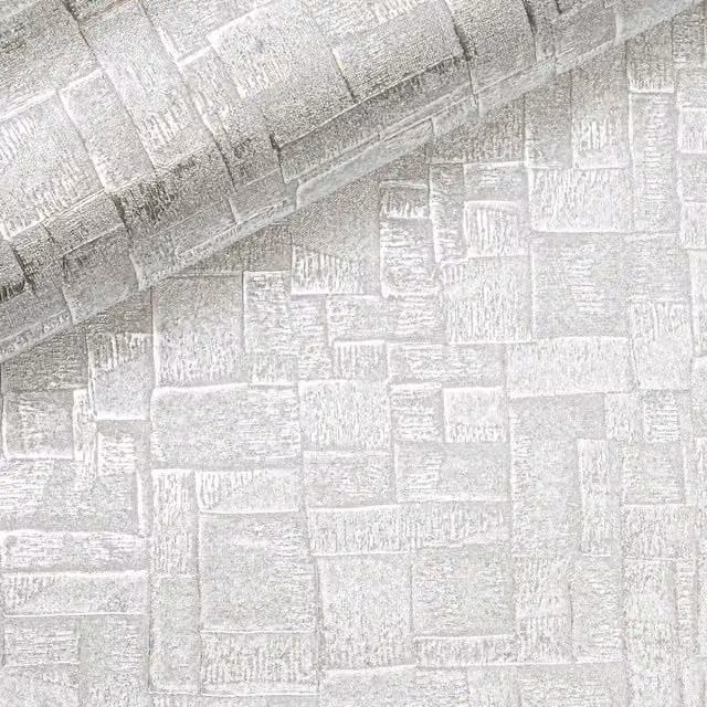 Arthouse Silver Abstract Modern Textured Wallpaper Roll