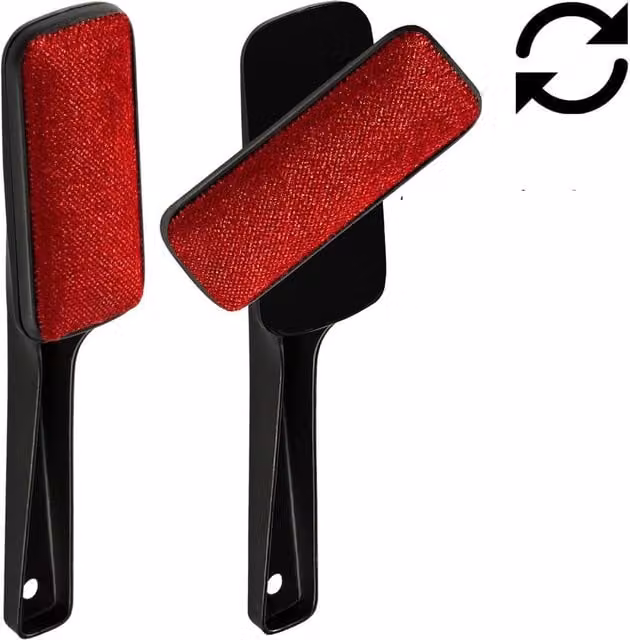 UMKY Red Lint Brush with Natural Fibres, 25 cm