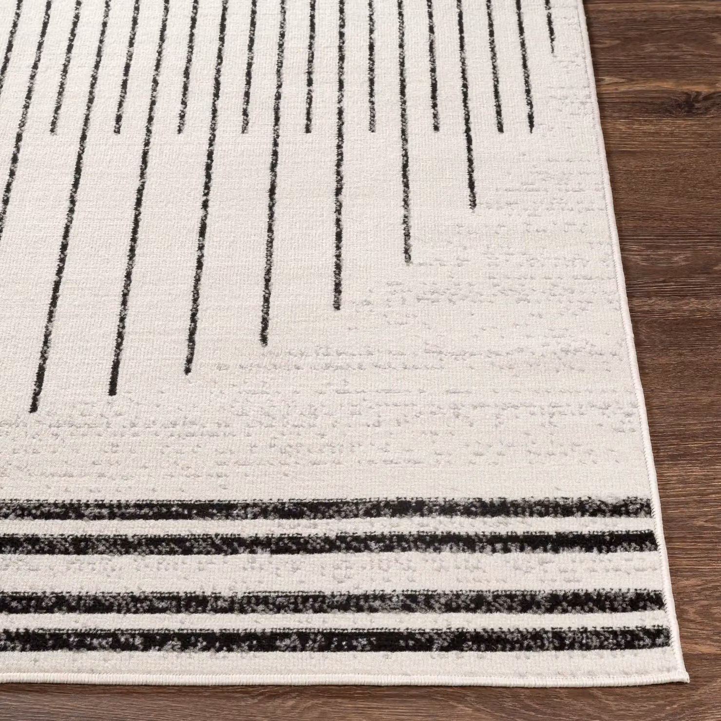 Livabliss Pisa Geometric Modern Rug in Black, Grey and White, W/D/H: 140 x 200 cm – 4