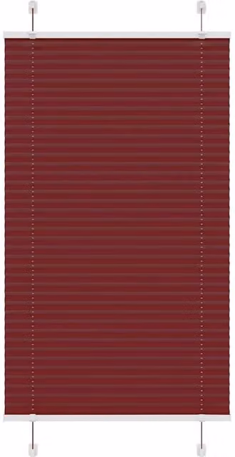 Berkfield Home Single Pleat Corded Blind in Bordeaux Red, W: 70 cm, H: 150 cm