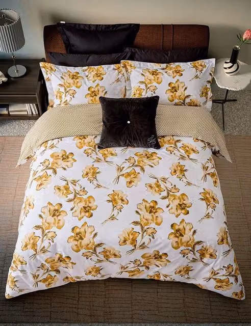 Ted Baker Black Velvet Square Cushion