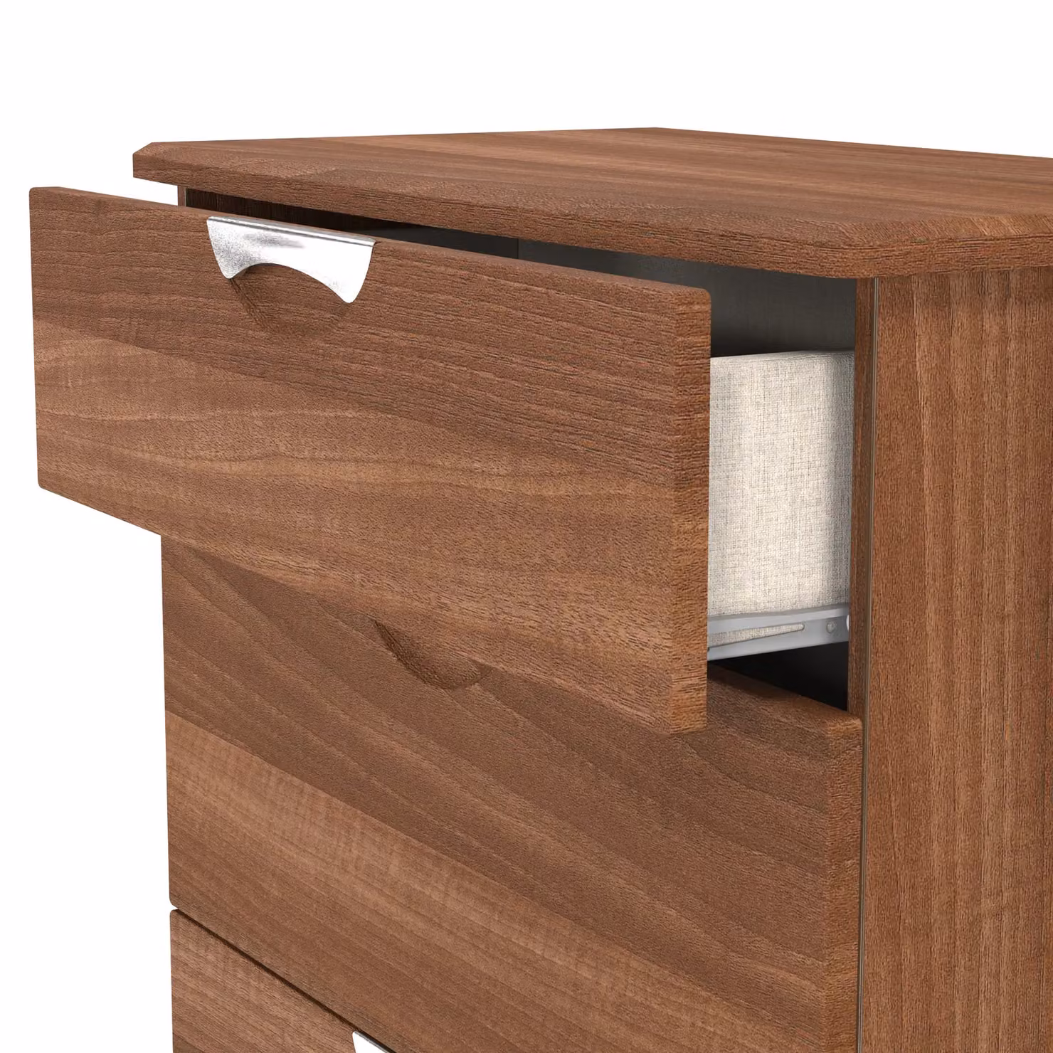 2 U Holborn Ready Assembled 3 Drawer Deep Chest in Walnut – 3