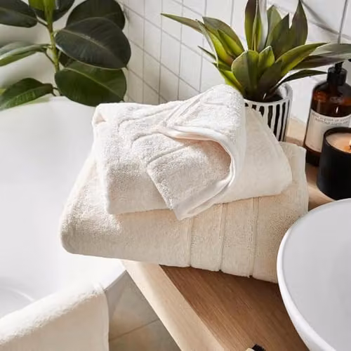 Allure Bath Fashions Luxury Cotton Bath Towel, Beige, 700GSM – 2