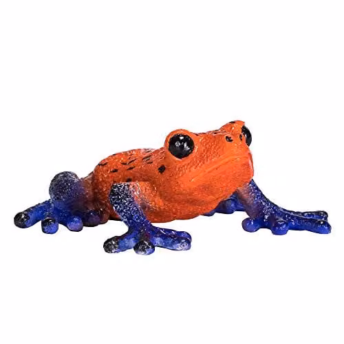 MOJO Poison Dart Tree Frog Hand-Painted Multicolour Wildlife Collection Toy Figure