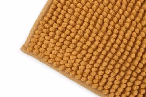 New Edge Blinds Marlow Collection Non-Slip Chenille Bathroom Rug in Yellow, W/D/H: 60 x 45 x 1 cm – 2