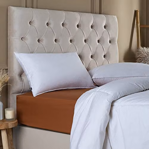 Slumberdown King Size New Wool Duvet and Pillow Set in White with Cotton Cover – 2