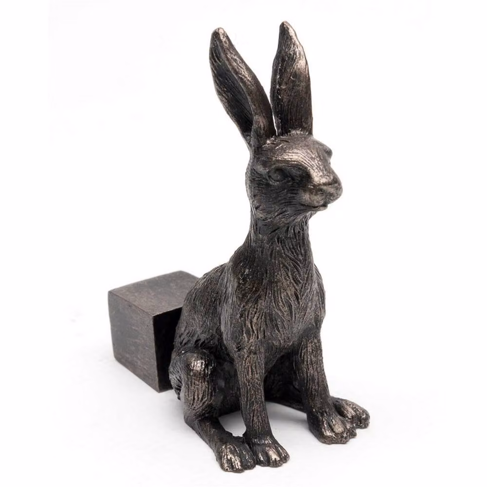 Jardinopia Small Bronze Sitting Hare Plant Pot Feet, Set of 3 – 2