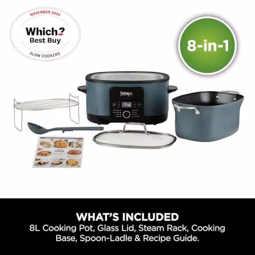 Ninja Foodi PossibleCooker 8-in-1 Slow Cooker, 8L, Sea Salt Grey MC1001UK – 2