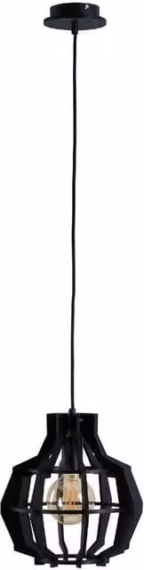 Netlighting Bento Wire Frame Pendant Ceiling Light, Black, Diameter: 28 cm, E27