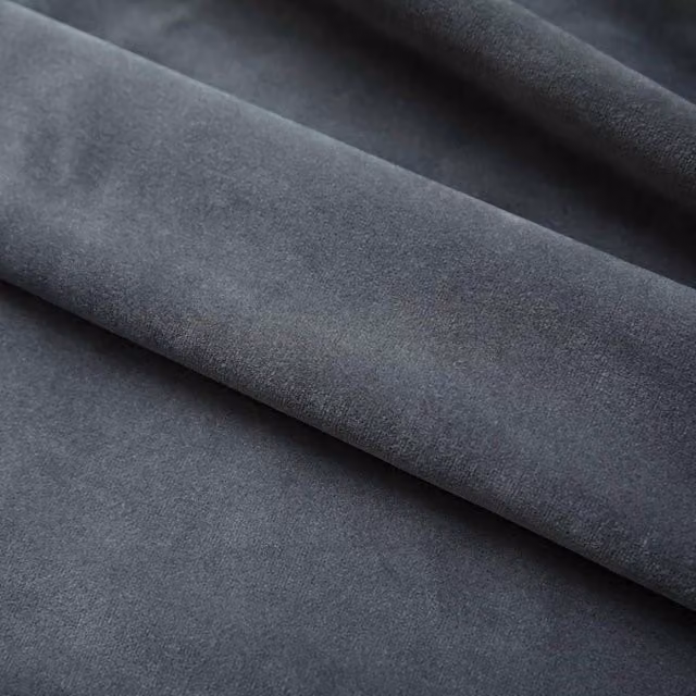 Berkfield Home Elegant Blackout Velvet Curtains, 2 Pack, Anthracite Grey, W: 140 cm x H: 245 cm