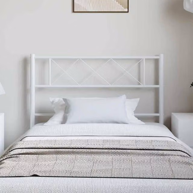 Berkfield Home Metal Headboard in White – 1