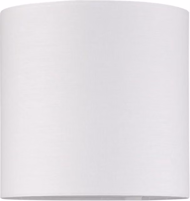 First Choice Lighting Ivory Textured Cotton Cylinder Table Shade, Diameter: 17 cm