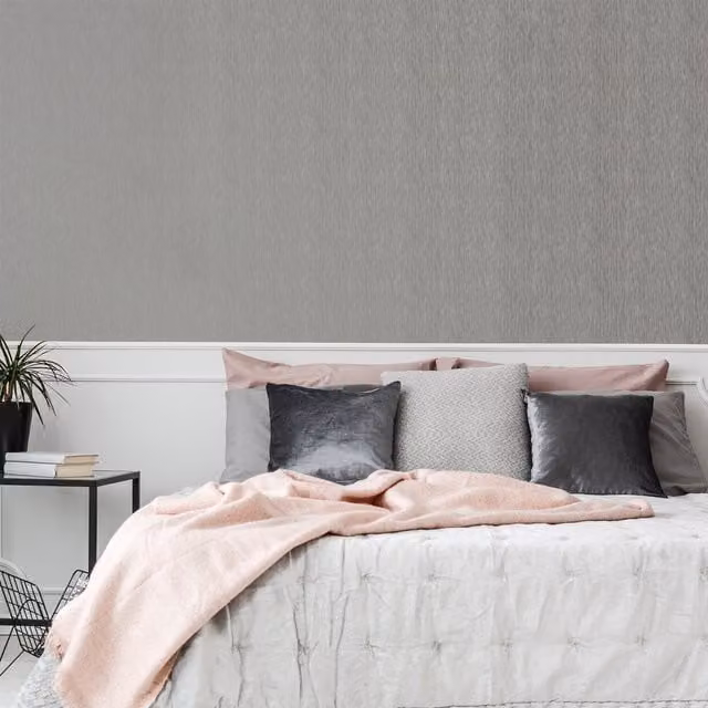 Superfresco Easy Beka Metallic Texture Abstract Wallpaper in Grey and Gold