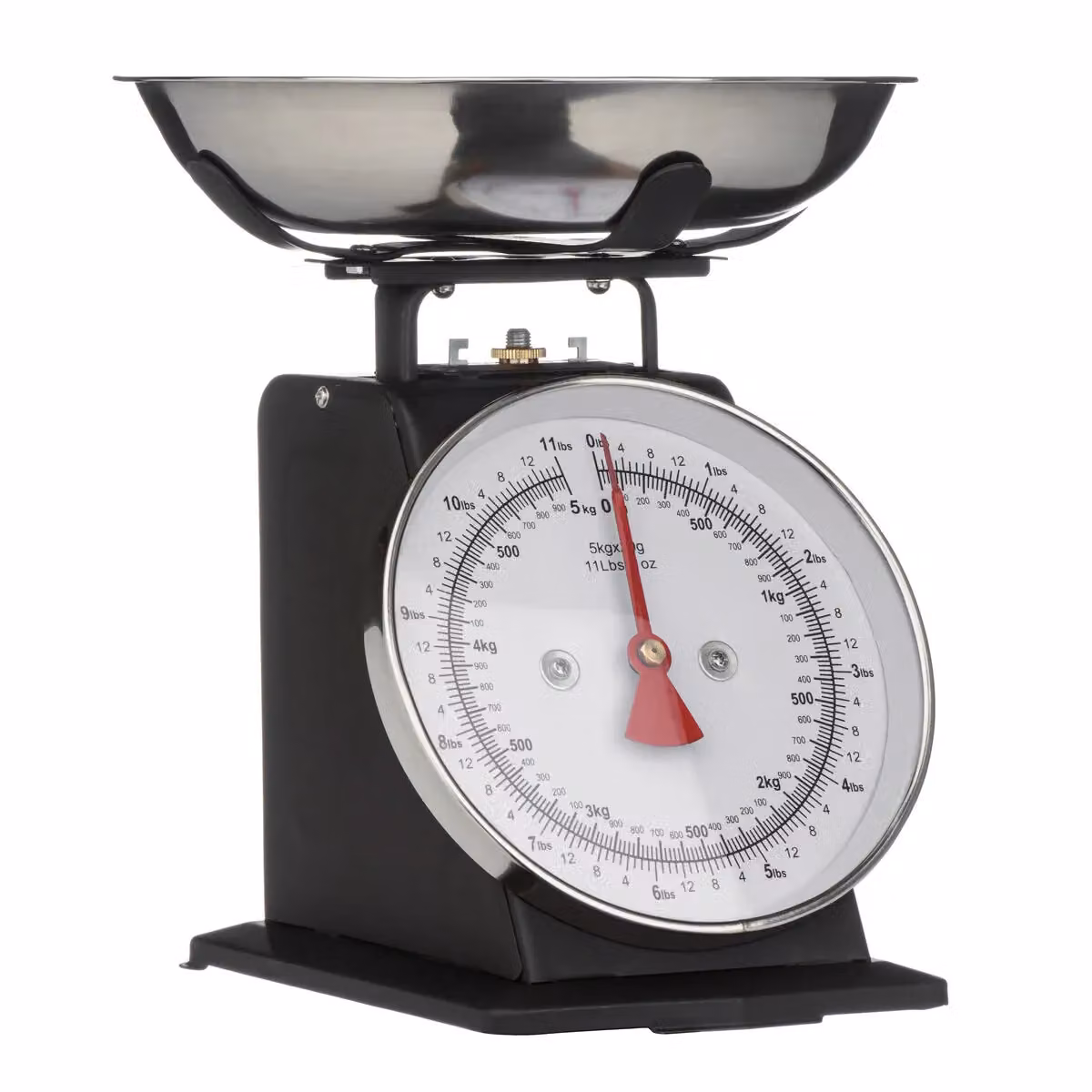 Orsina Retro Style Manual Kitchen Scale, 5kg Capacity, Black and Silver – 3
