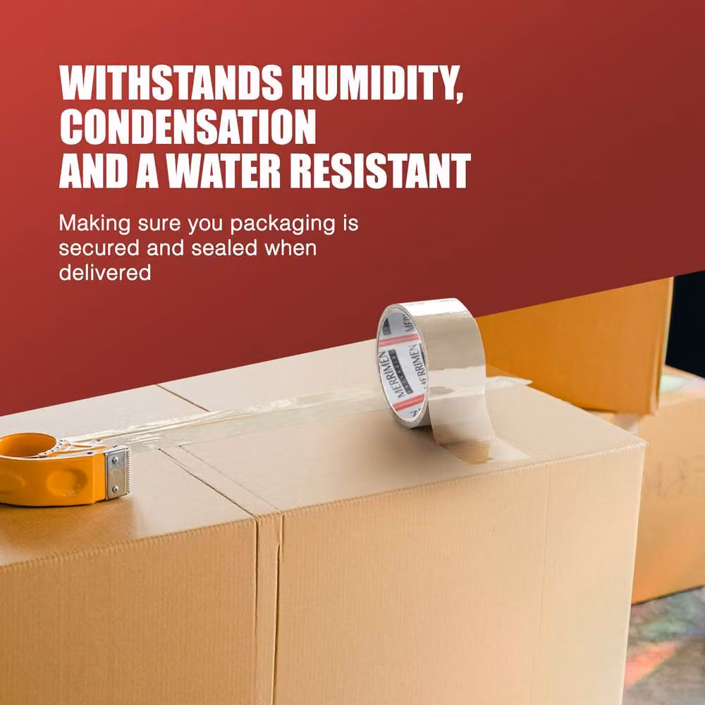 Merrimen 3 Pack Heavy Duty Transparent Packing Tape, Width: 4.8 cm, Length: 66 m – 3