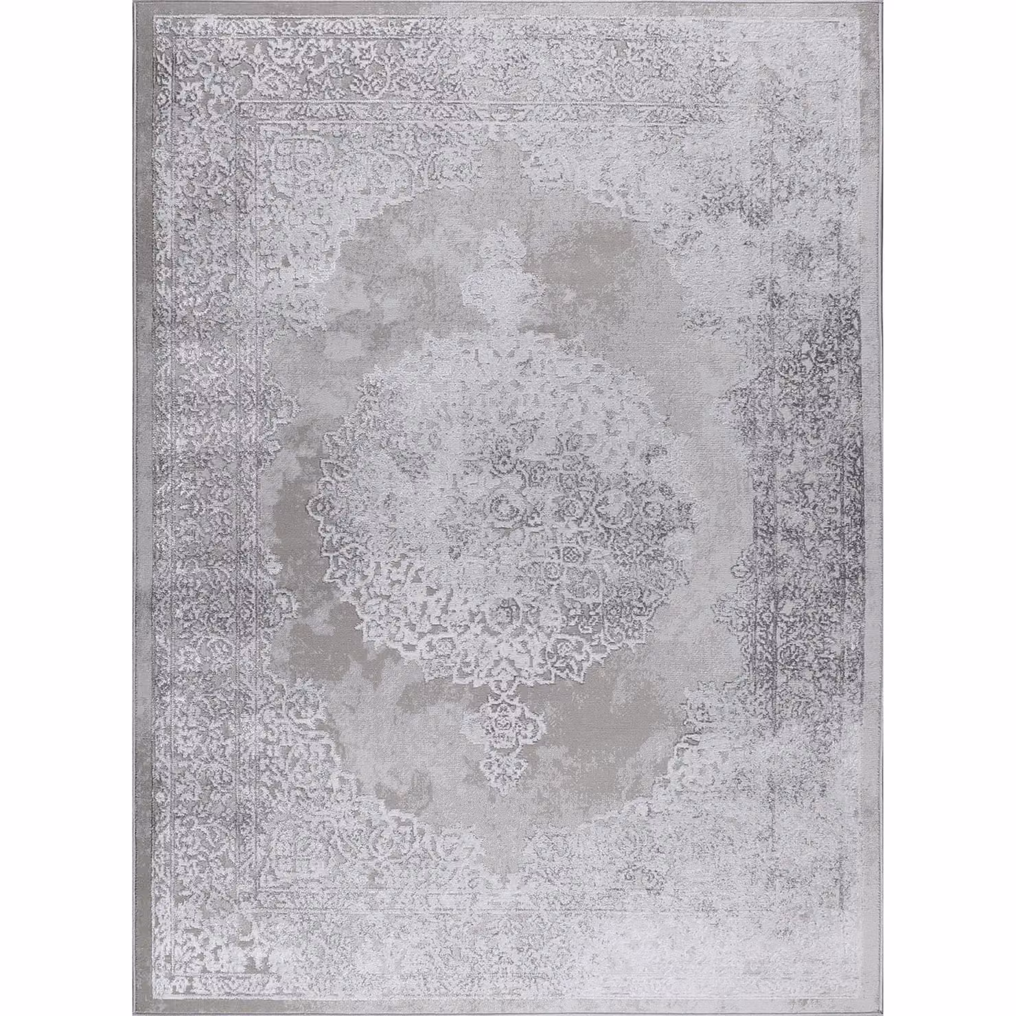 Livabliss Lustro Vintage Boho Abstract Rug in Beige, Grey and White, W: 200 cm, D: 275 cm – 2