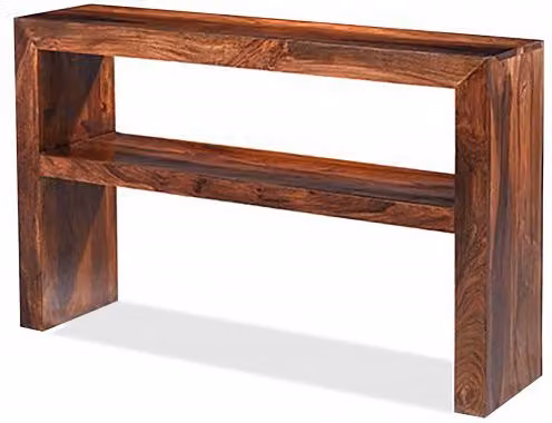 Archers Santa Clara Acacia and Sheesham Wood Console Table, Brown