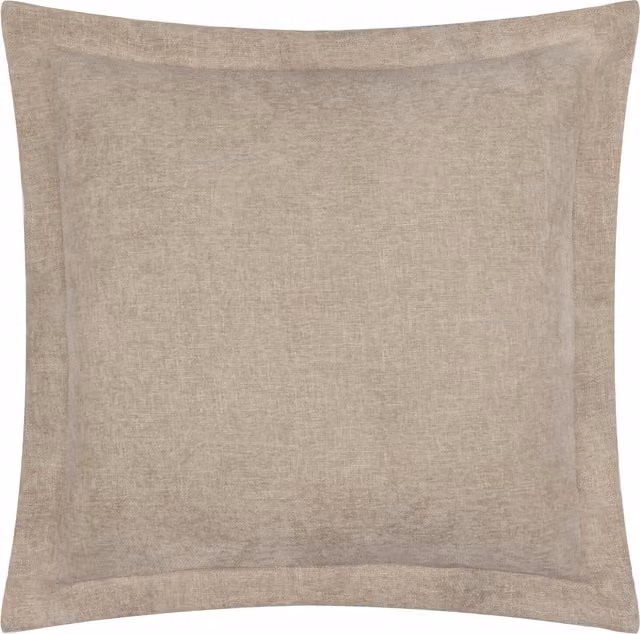 Make It A Home Dune Chenille Square Cushion in Beige and Yellow Polyester