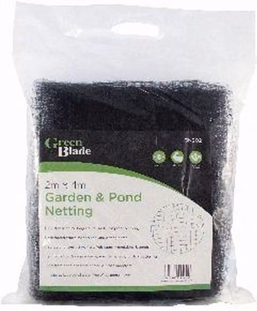 Green Blade Black Plastic Garden Pond and Vegetable Garden Netting, W 4.0 m x D 2.0 m