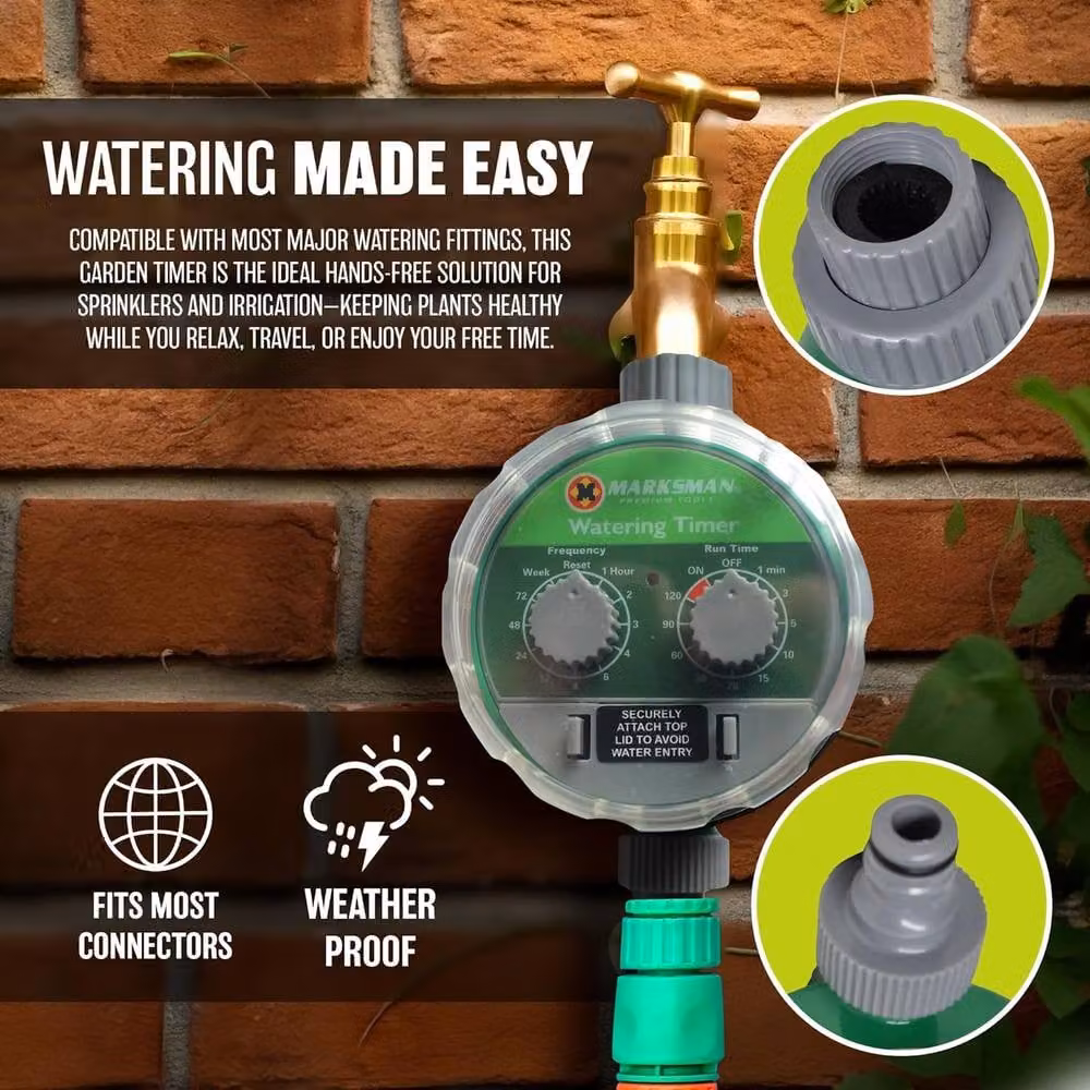 Marksman Digital Automatic Electronic Water Timer with Filter in Green – 5
