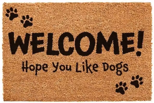 Pawnora Large Semicircular Coir Front Door Mat in Brown, W: 127 cm, D: 67 cm – 1