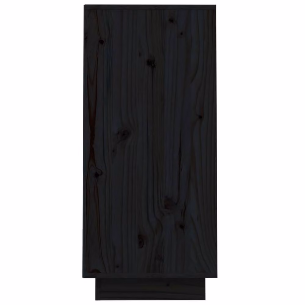 Berkfield Home Beautiful Console Cabinet in Black Solid Pine Wood, W/D/H: 60 x 34 x 75 cm – 3
