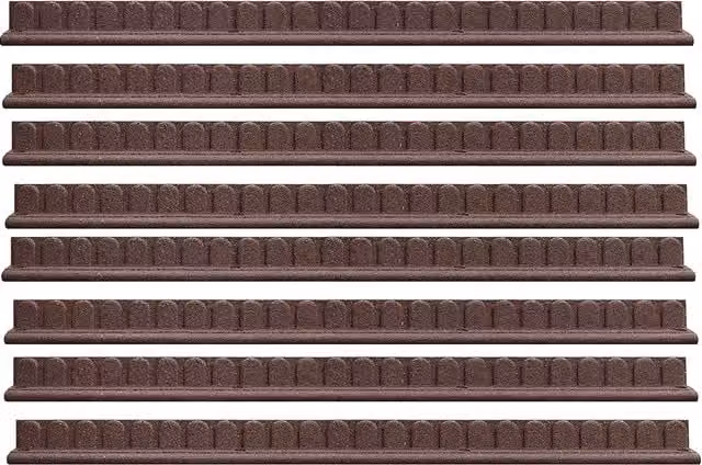 Garden Gear Brown Flexi-Edge Rubber Garden Border, 8 Pack