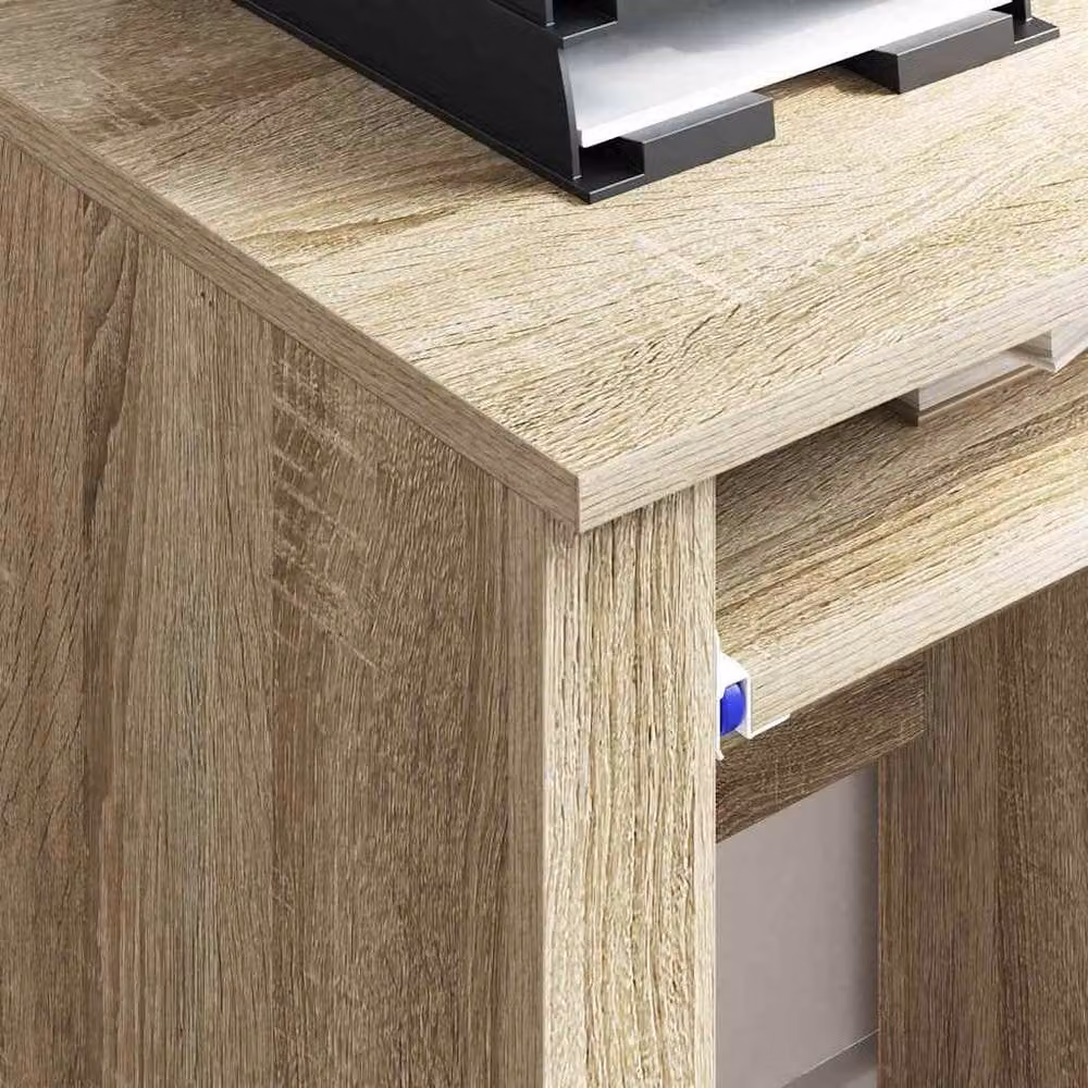 Berkfield Home Sonoma Oak Writing Desk in Beige – 3