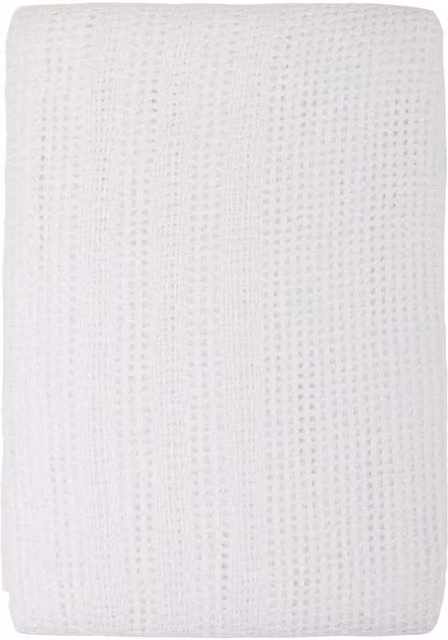 Junior Joy White Cotton Cellular Baby Blanket