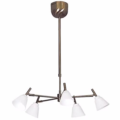Netlighting Orlando 5 Light Multi Arm Bronze Pendant Ceiling Light