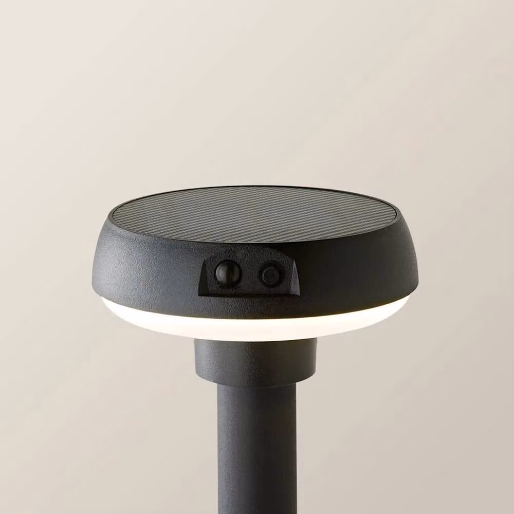 FLAVORA Black Solar Spike Light with Motion Sensor for Outdoor Garden Paths and Floors – 3