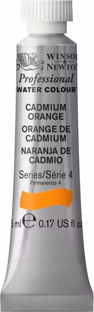 Winsor and Newton Professional Watercolour Paint, Cadmium Orange, 5ml