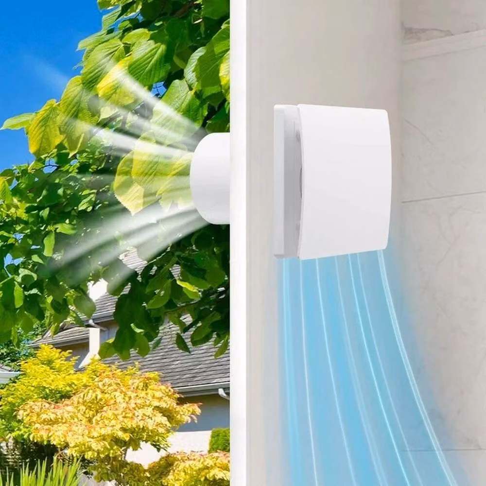 FLAVORA Silent Bathroom Extractor Fan in White – 2
