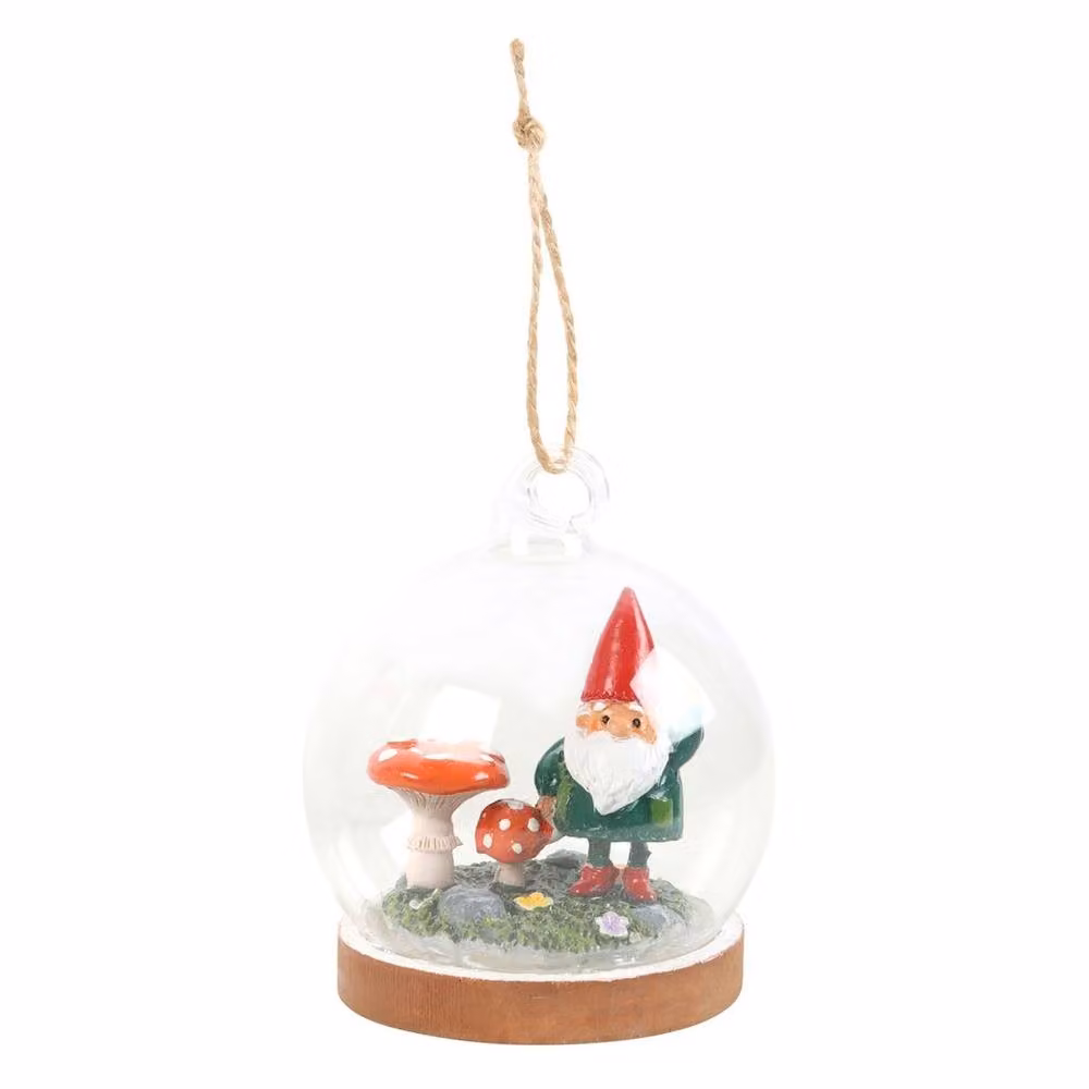 Uniqueful Multicolour Gnome Glass Dome Hanging Pendant Decoration – 2